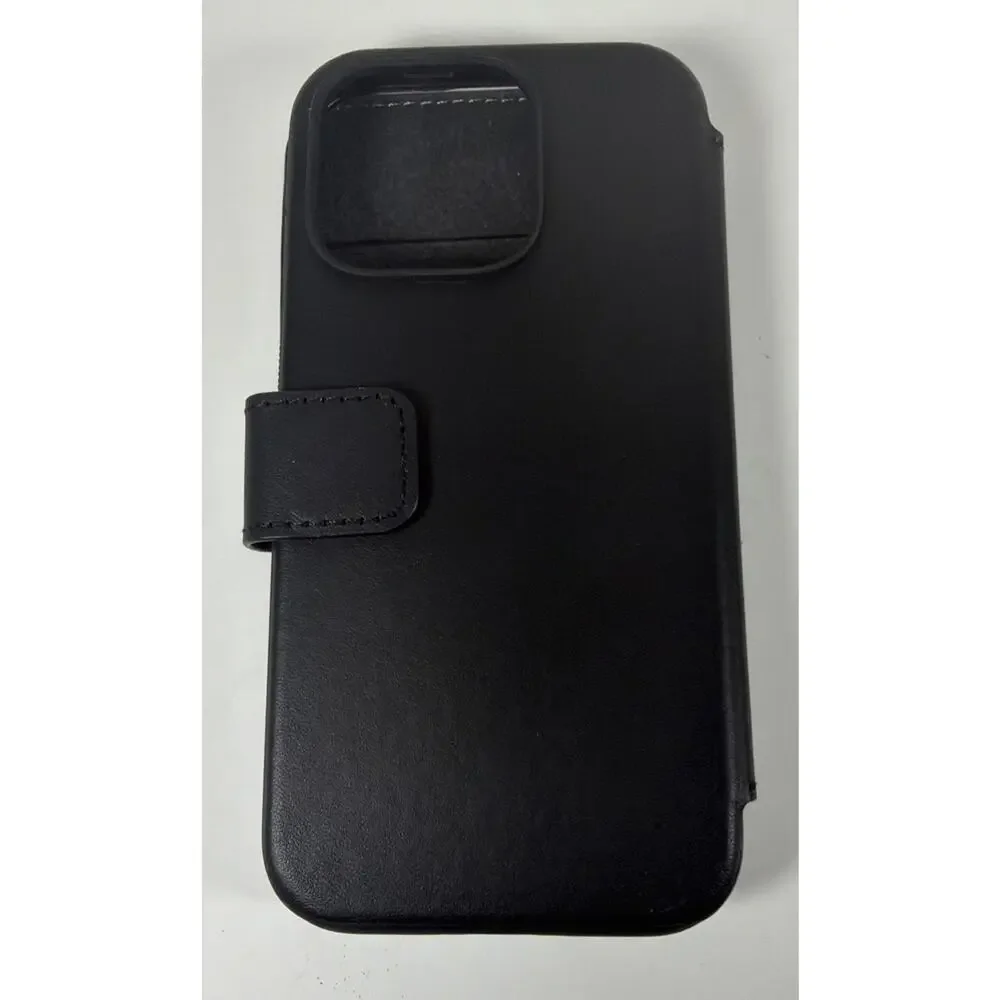 Nomad Modern Black Leather Folio fo r iPhone 14 Pro - Open Box